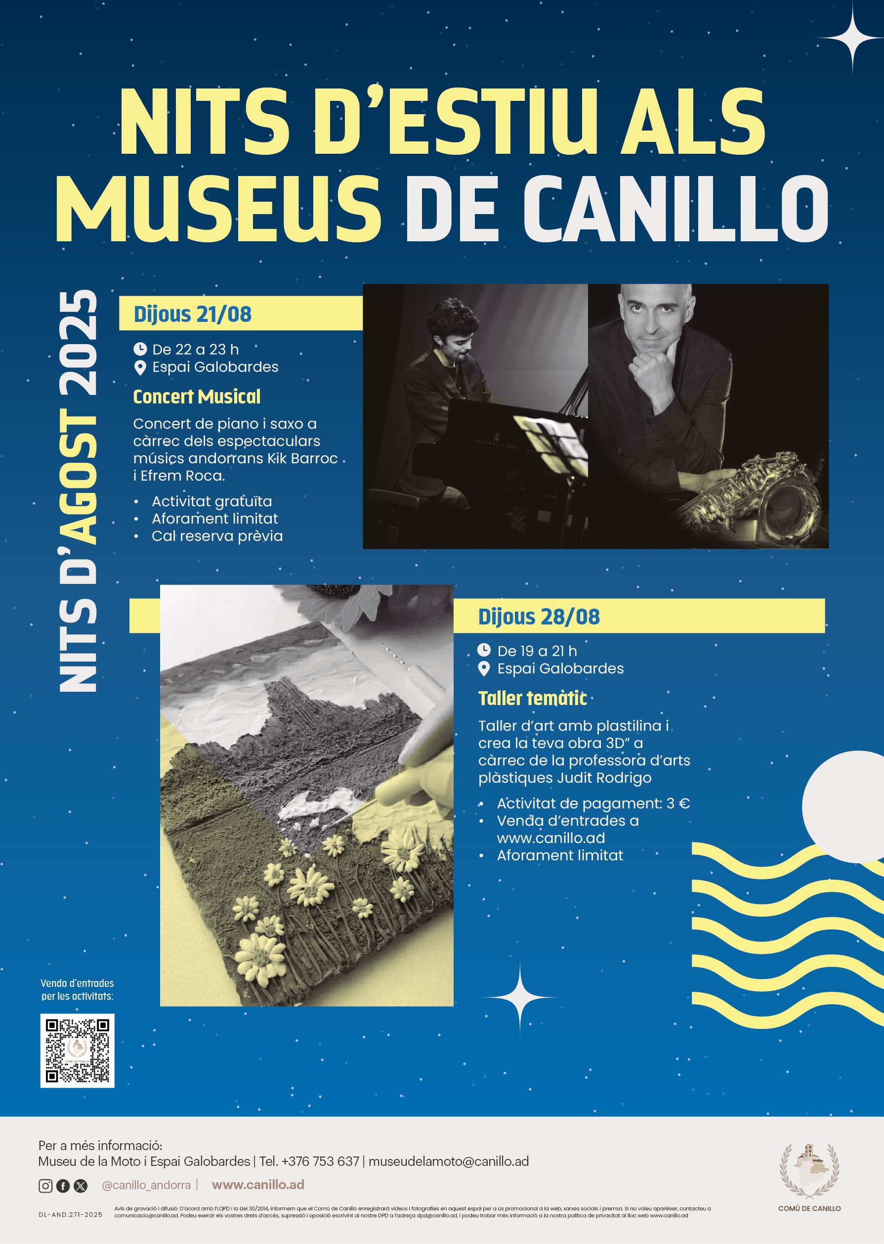 Nits d'estiu als museus agost