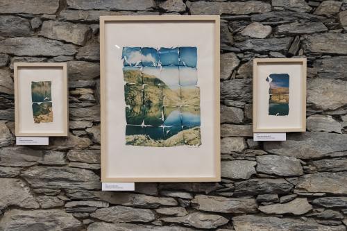 Naiara Escabias Oferil i el mural de Samantha Bosque a Cal Federico