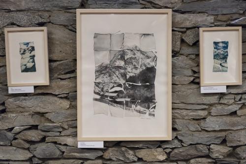 Naiara Escabias Oferil i el mural de Samantha Bosque a Cal Federico